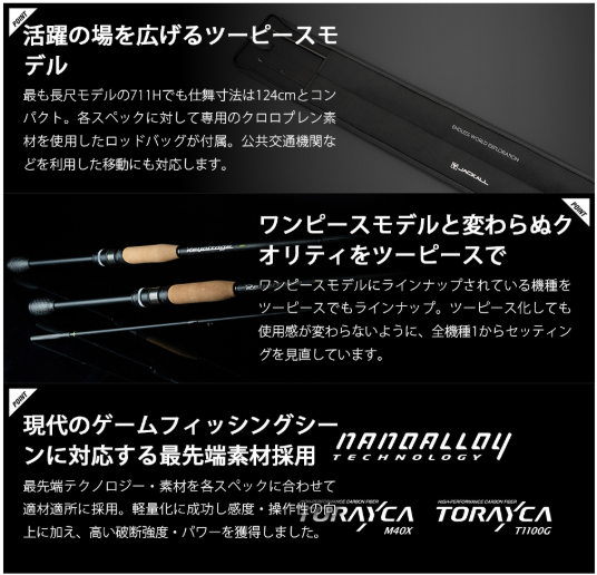 JACKALL Revoltage II C64M+PBF baitcasting rod - immagine 2