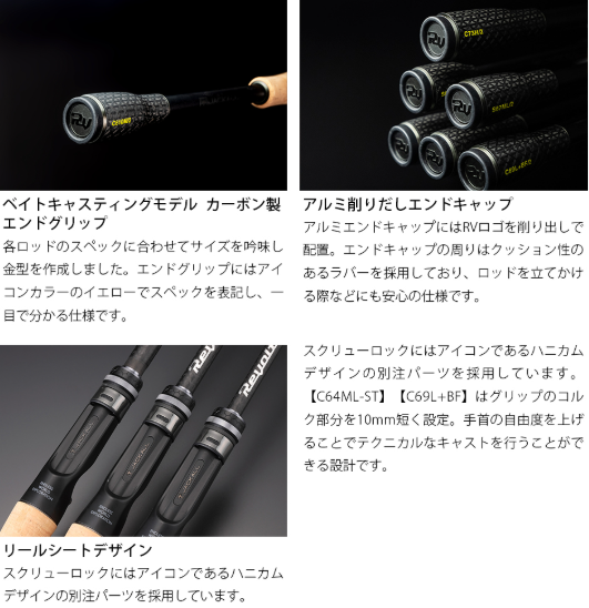 JACKALL Revoltage II C64M+PBF baitcasting rod - immagine 7