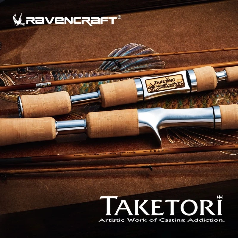 Ravencraft TAKETORI Inception 5332 3-section spinning micro stream casting rod