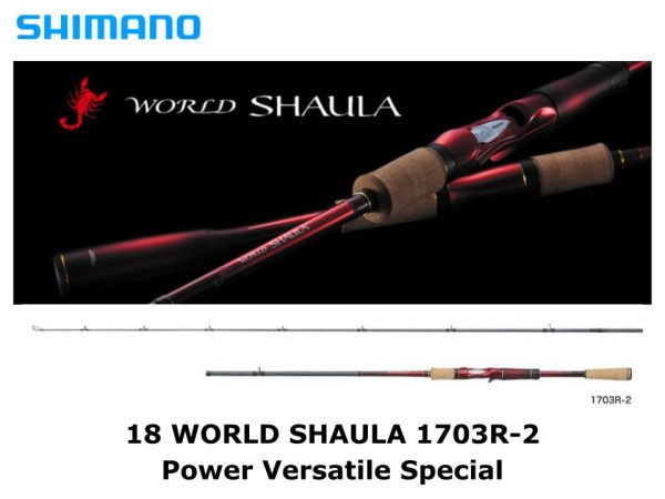 SHIMANO 18 WORLD SHAULA 1703R-2 baitcasting rod