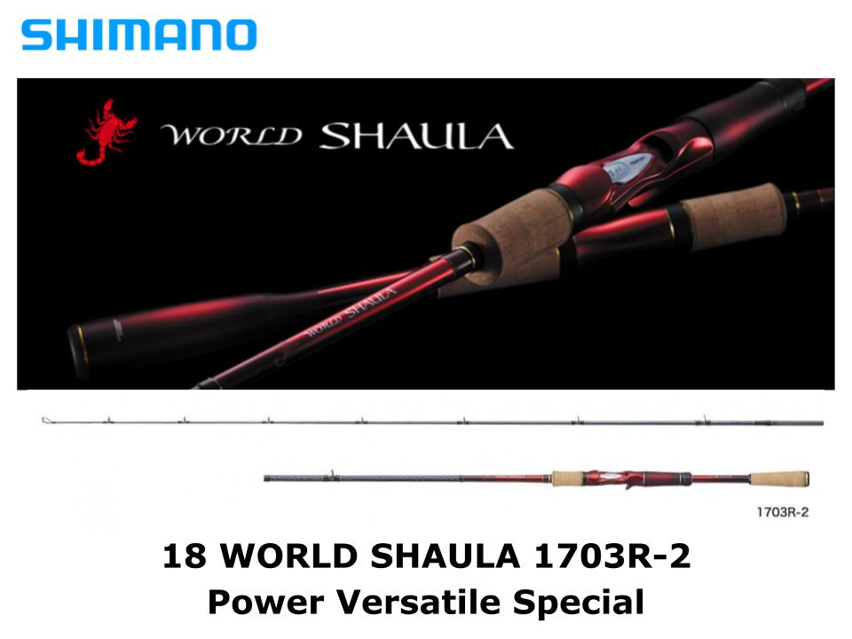 SHIMANO 18 WORLD SHAULA 1703R-2 baitcasting rod