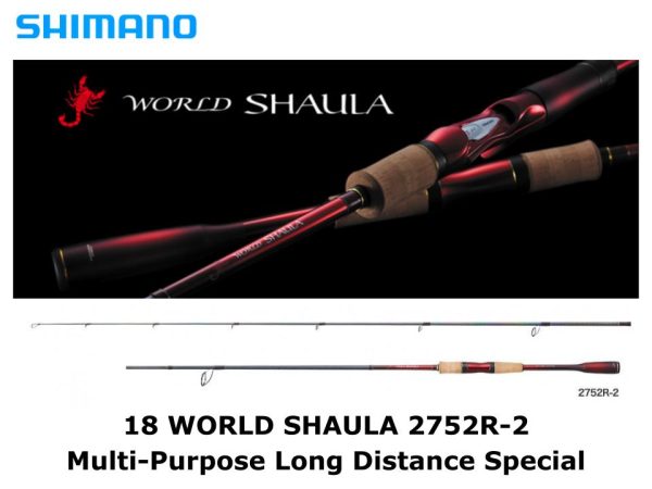 SHIMANO 18 WORLD SHAULA 2752R-2 spinning rod