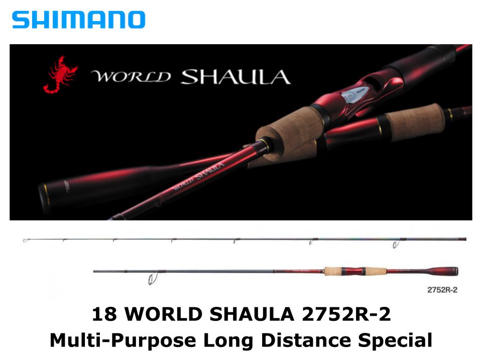 SHIMANO 18 WORLD SHAULA 2752R-2 spinning rod
