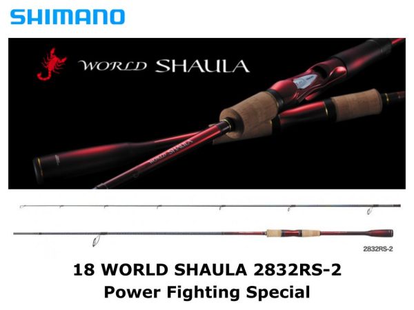 SHIMANO 18 WORLD SHAULA 2832RS-2 spinning rod