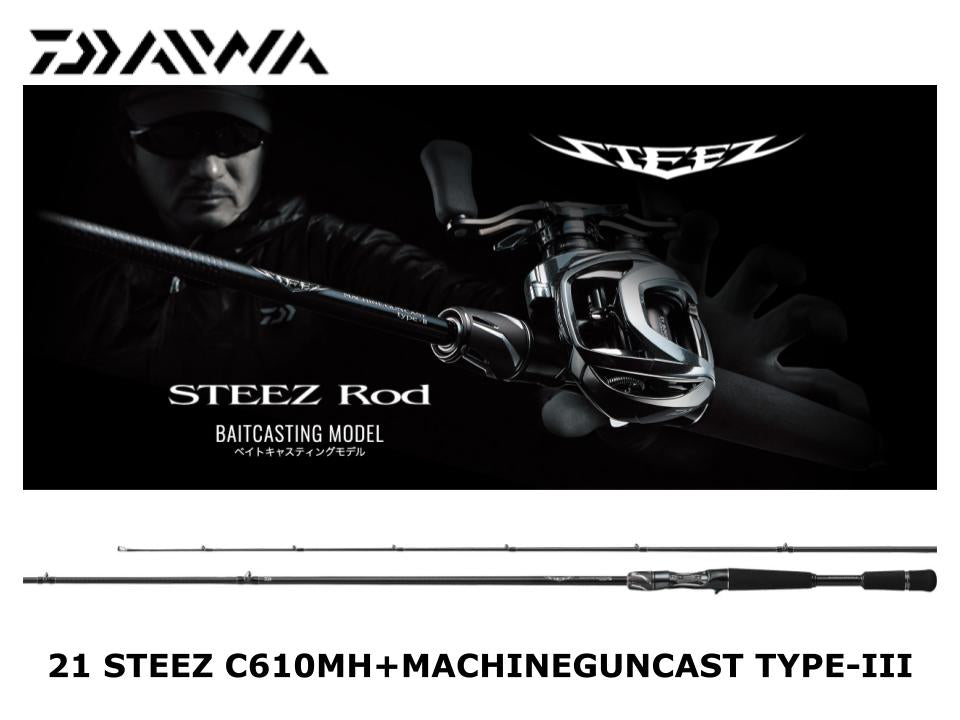 DAIWA STEEZ C610MH+ Machineguncast Type-III baitcasting rod