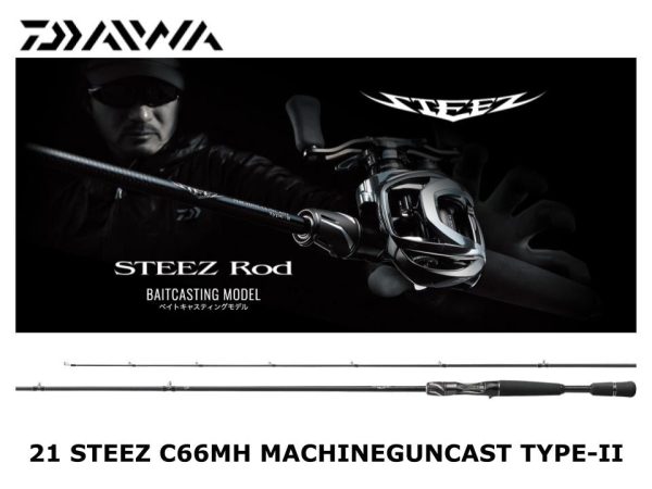 DAIWA STEEZ C66MH Machineguncast Type-II baitcasting rod