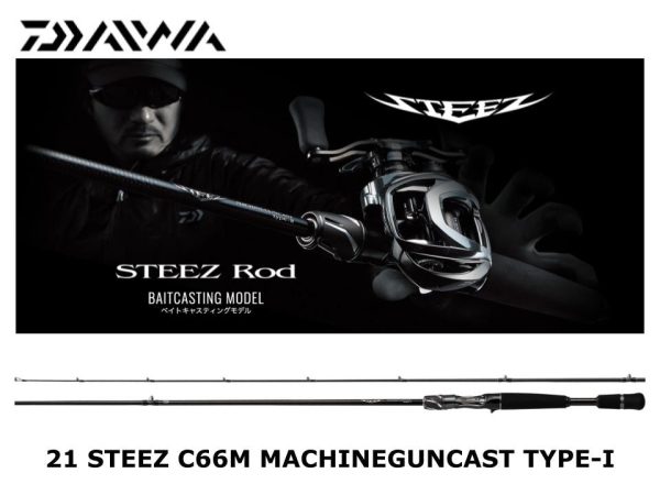 DAIWA STEEZ C66M Machineguncast Type-I baitcasting rod