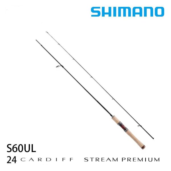 SHIMANO 24 Cardiff Stream Premium S60UL — двухсекционная спиннинговая удочка для ловли форели