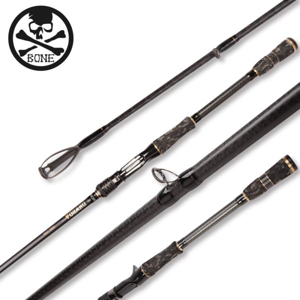 BONE COMBAT BEAST CBB681XXXH two-piece butt-joint monster heavy game baitcasting rod