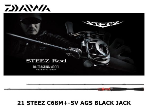DAIWA STEEZ C68M+-SV AGS BLACK JACK baitcasting rod